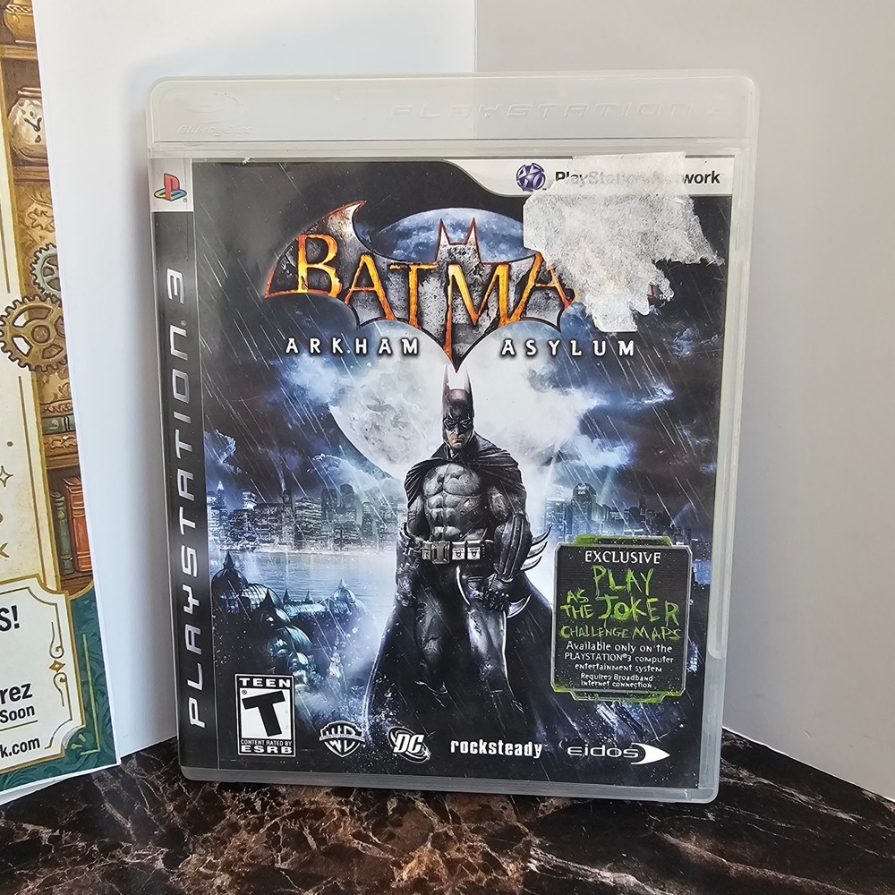 Batman Arkham Asylum Sony PlayStation 3 PS3 Game Joker Challenge Maps BLUS-30279